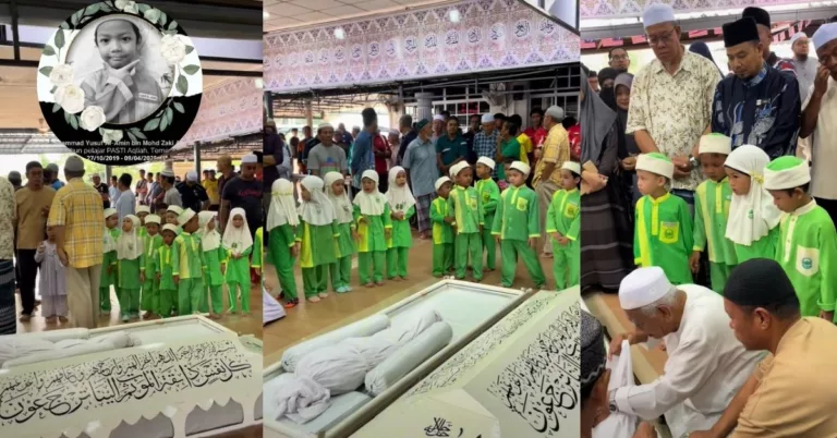 Murid PASTI Meninggal Dunia, Sayu Hati Tengok Rakan-rakan Keliling Jenazah, Beri Penghormatan Terakhir