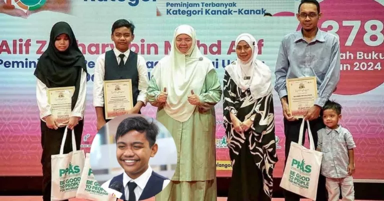 Anak Penghantar Makanan Raih Anugerah Peminjam Buku Terbanyak Selangor