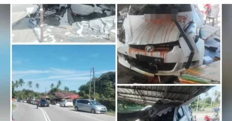 Atuk 80 Tahun Cedera, Kereta Dipandu Rempuh Warung