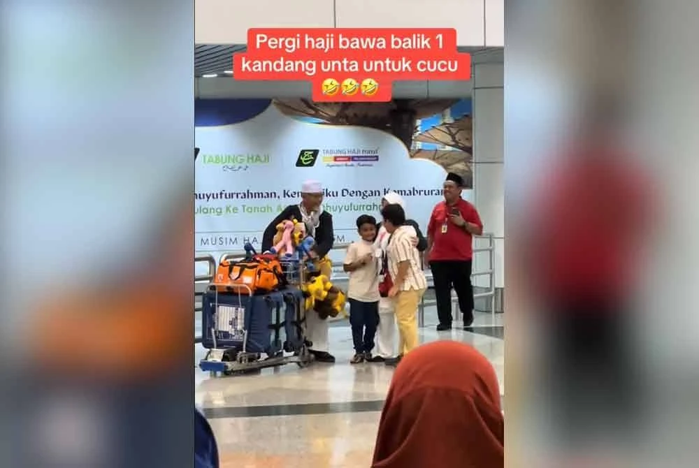 Jemaah Haji Lelaki Bawa Pulang ‘Sekandang’ Unta Untuk Cucu, Semua Dapat Habuan