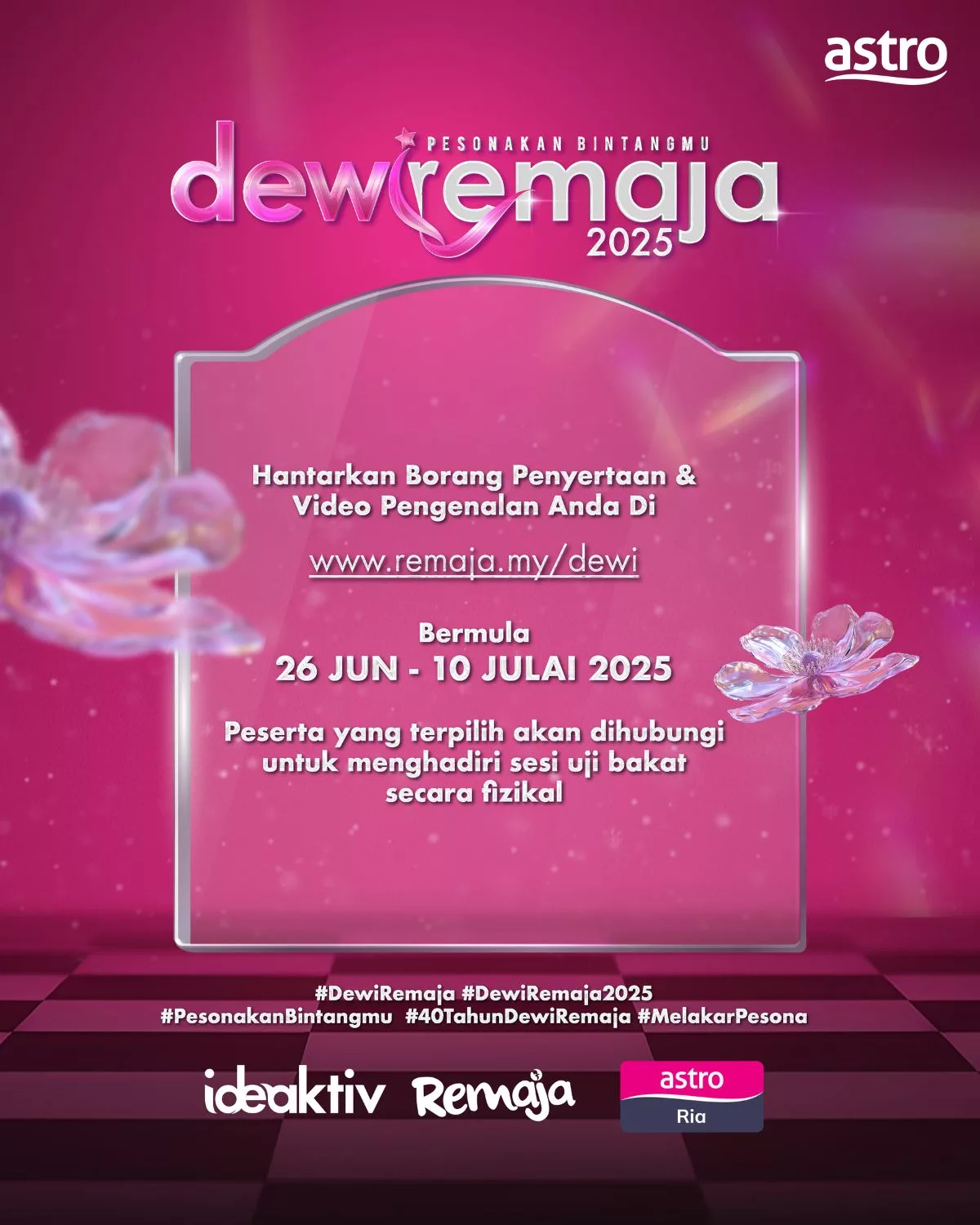 Dewi Remaja 2025 Memulakan Pencarian, Legasi 40 Tahun Terus Gemilang