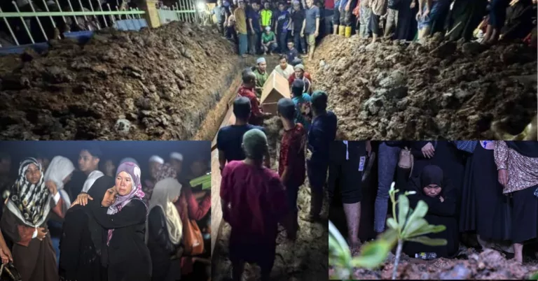 Enam Beranak Mangsa Tragedi Sungai Korok Selamat Dikebumikan Dalam Satu Liang Lahad