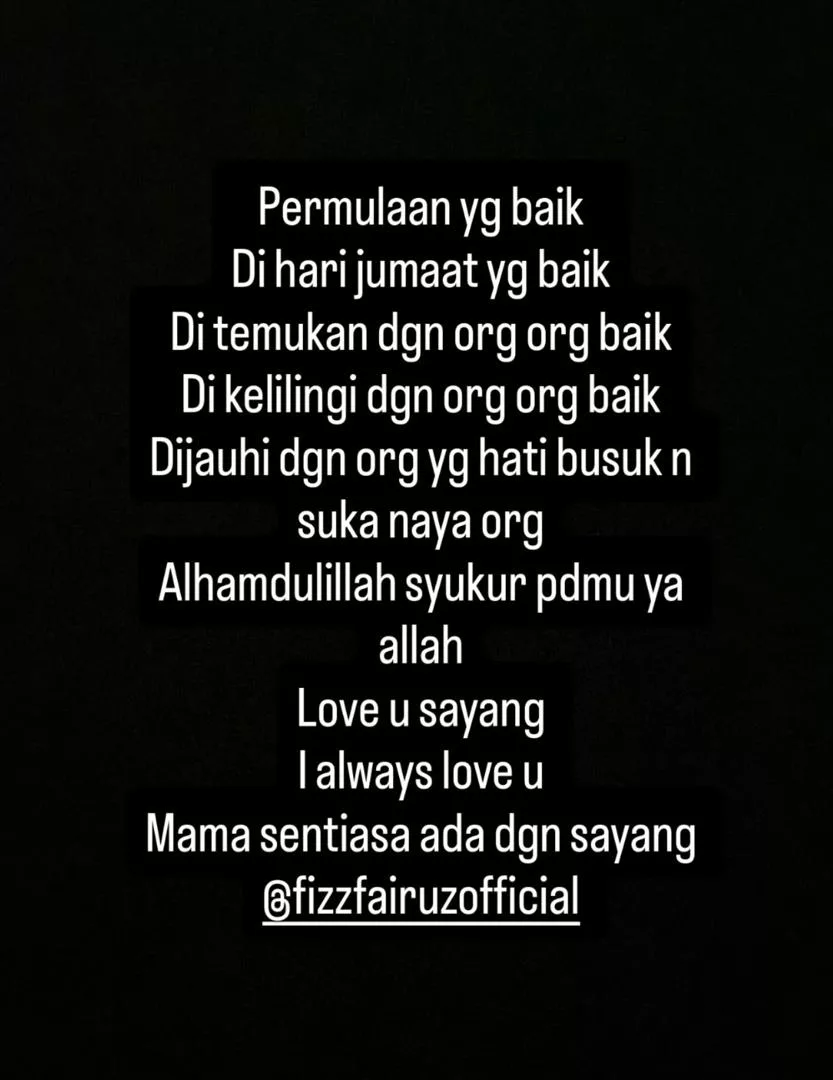 Fizz Fairuz Tinggalkan Suria FM Demi Keluarga Dan Anak-anak