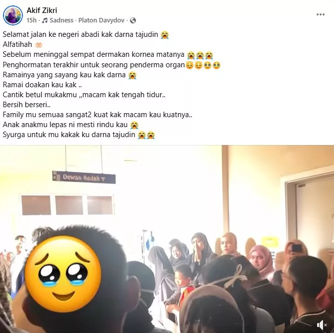 Derma Kornea Mata, Keluarga Darna Sepakat Izin Pihak Hospital Buat Prosedur Pembedahan