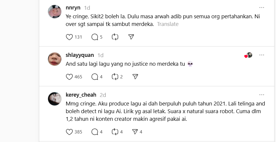 Lagu “Justice For Zara” Ada Yang Mula ‘Benci,’ Lebih Baik Sedekah Al-Fatihah Saja
