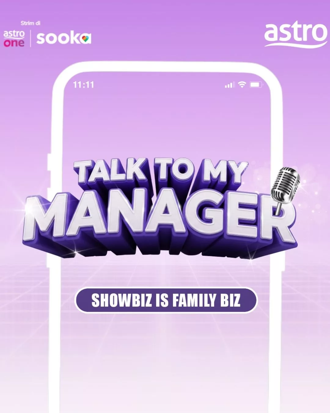 Talk To My Manager, Bakal Gegarkan Dunia Seni. Program Realiti Gabung Pasangan Ibu Ayah & Anak Selebriti 25 Talk To My Manager, Bakal Gegarkan Dunia Seni. Program Realiti Gabung Pasangan Ibu Ayah & Anak Selebriti