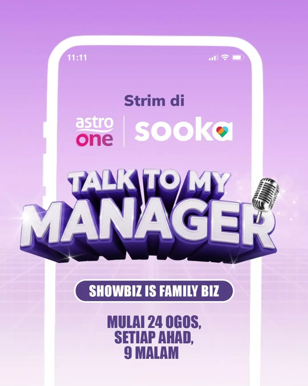 Talk To My Manager, Bakal Gegarkan Dunia Seni. Program Realiti Gabung Pasangan Ibu Ayah & Anak Selebriti 26 Talk To My Manager, Bakal Gegarkan Dunia Seni. Program Realiti Gabung Pasangan Ibu Ayah & Anak Selebriti