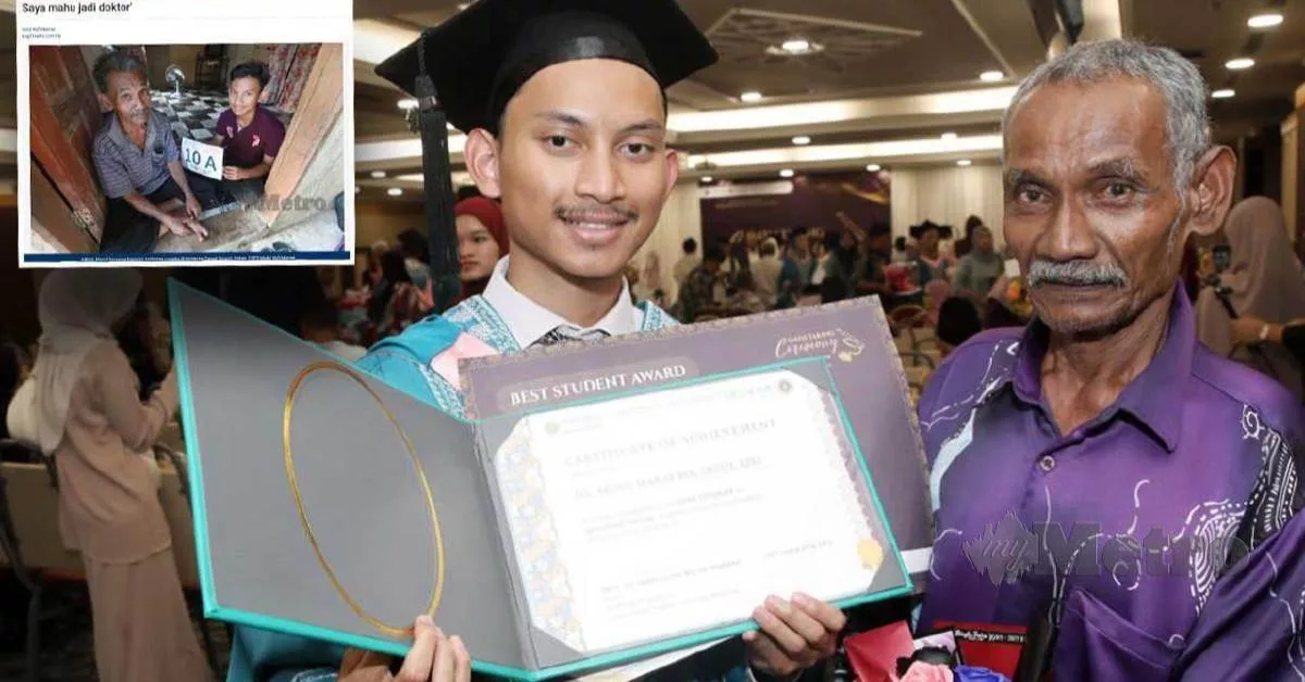 Pelajar Miskin Tunai Janji Pada Ayah Jadi Doktor, Buktikan Anak Yang Tinggal Di PPR Pun Boleh Berjaya