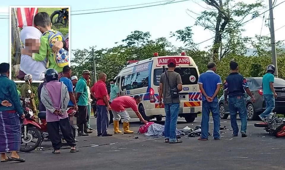 Ibu Maut Kemalangan Hantar Anak Ke Sekolah