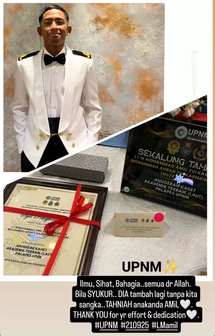 Azian Mazwan Sapuan Syukur, Bangga, Anak Lelaki Bergelar Leftenan Muda Angkatan Tentera Malaysia 