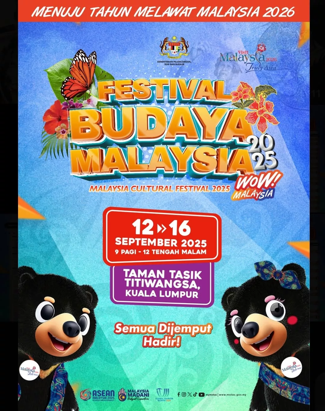 Festival Budaya Malaysia 2025: Wow Malaysia, Wow Kita Semua!
