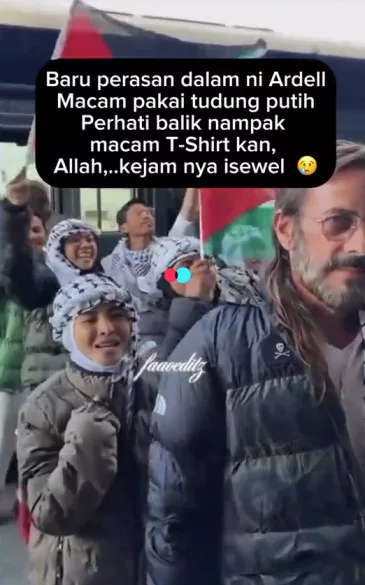 Ardell Aryana Direntap Hijab, Kemeja-T Jadi Pengganti Penutup Kepala