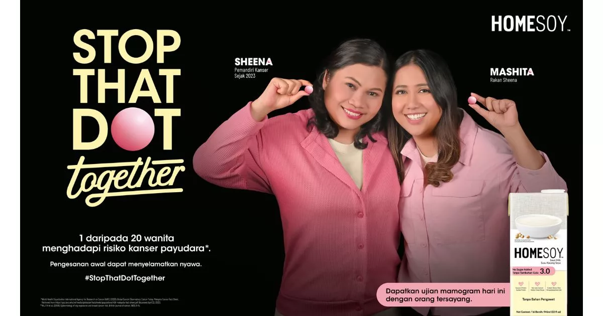 Oktober Merah Jambu, Bulan Ingatan Buat Kita Semua.  Ayuh, Jaga Kesihatan Payudara Dengan HOMESOY!