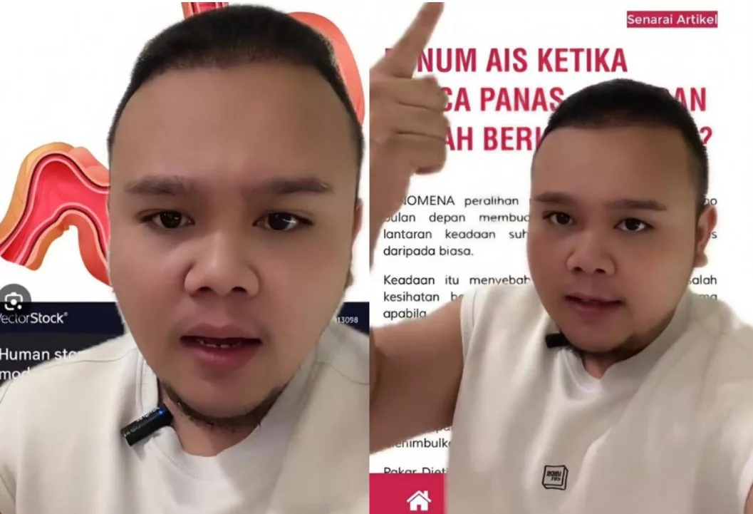 Minum Air Sejuk Ketika Musim Panas Punca Salur Darah Pecah? Ini Fakta Sebenar