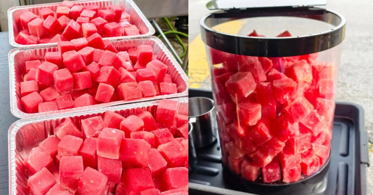 Jus Tembikai Tanpa Air Tular! Sikap Luar Biasa Peniaga Asal Buat Ramai Tersentuh