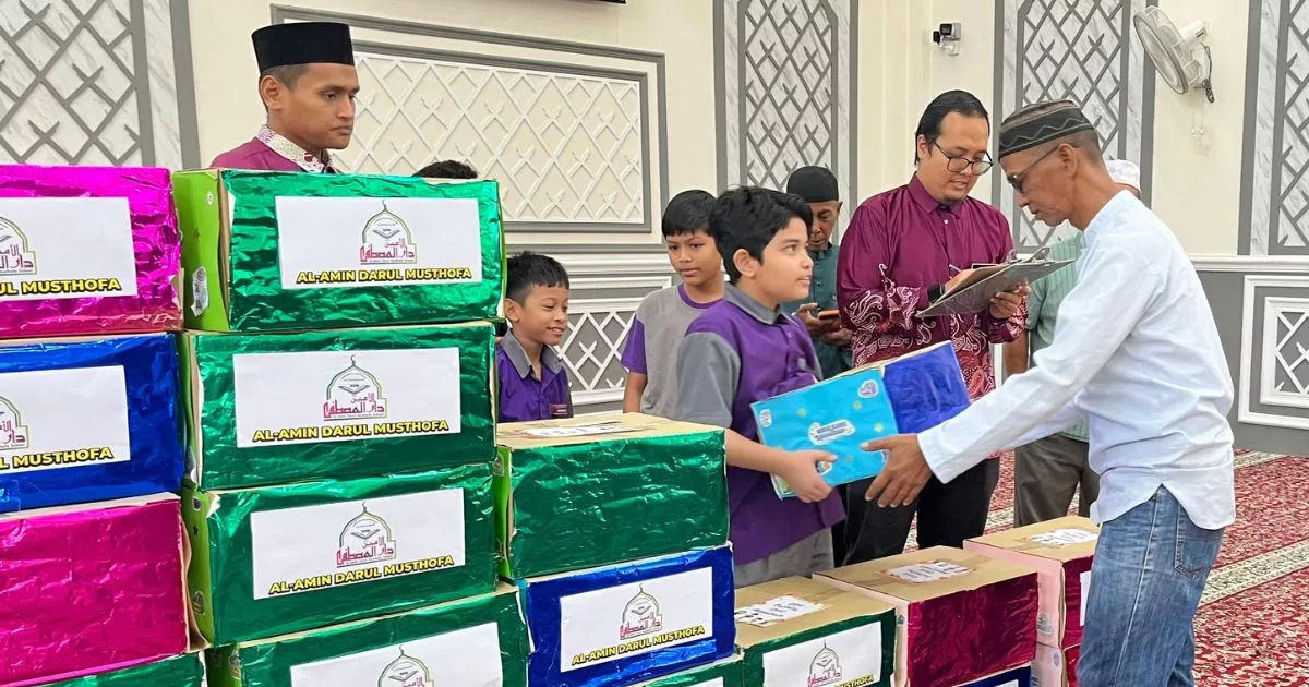 Didik Anak Erti Empati Dan Jiwa Memberi, Al-Amin Darul Musthofa Jayakan Program Infaq Kasih Ramadan 2026