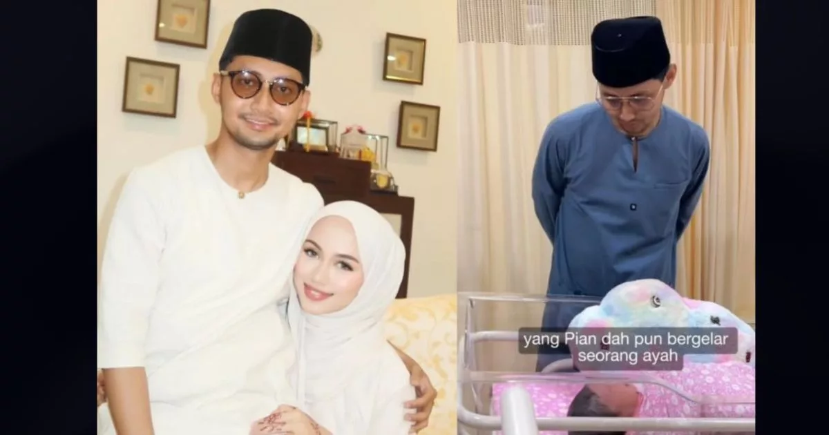 Sufian Suhaimi Timang Anak Sulung, Sebak Dan Bahagia Kini Bergelar Ayah