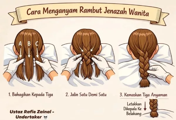 Anyam Rambut Jenazah Wanita! Amalan Sunnah Penting Yang Ramai Terlepas Pandang 5 Anyam Rambut Jenazah Wanita! Amalan Sunnah Penting Yang Ramai Terlepas Pandang