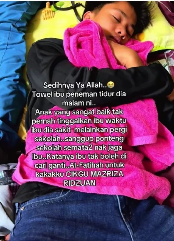 Setia Jaga Ibu Sakit Kanser Hingga Akhir Hayat, Kisah Anak Ini Buat Ramai Sebak