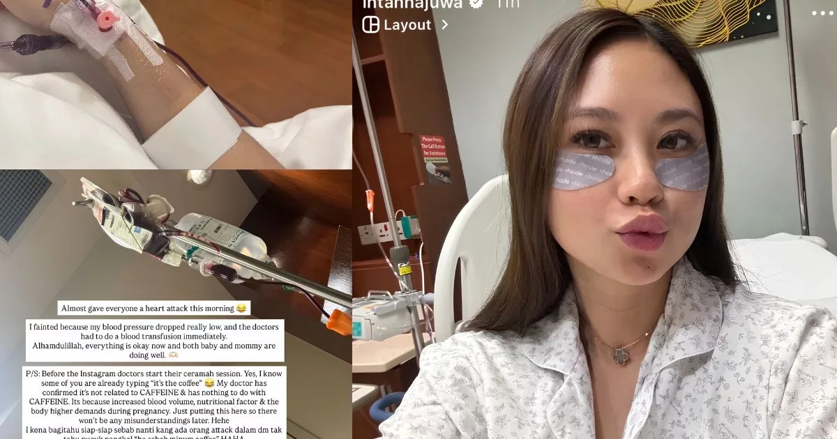 “Saya & Baby Dalam Keadaan Baik”, Intan Najuwa Pengsan, Terpaksa Jalani Transfusi Darah 4 “Saya & Baby Dalam Keadaan Baik”, Intan Najuwa Pengsan, Terpaksa Jalani Transfusi Darah