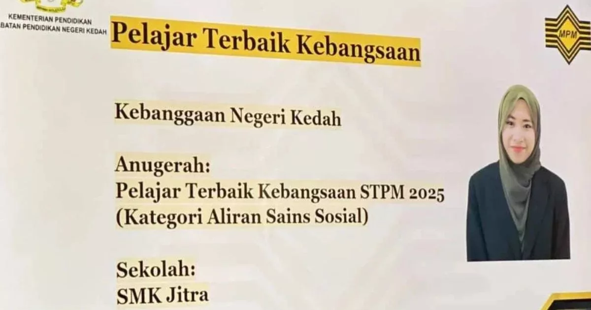 “Latar Belakang Bukan Penghalang”, Anak Pemandu Lori Dari Jitra Rangkul Anugerah Pelajar STPM Terbaik 5 “Latar Belakang Bukan Penghalang”, Anak Pemandu Lori Dari Jitra Rangkul Anugerah Pelajar STPM Terbaik