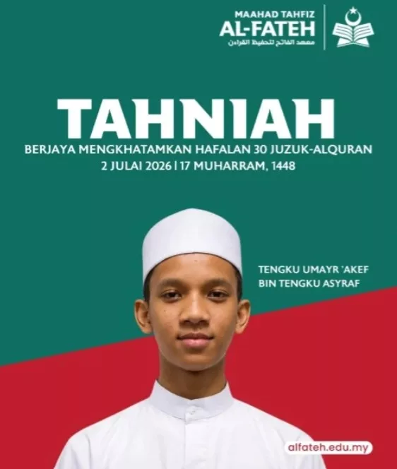 Tengku Umayr Akef Cipta Sejarah Raih Syahadah Ula Dengan Hafazan 30 Juzuk Dalam 15 Jam 5 Tengku Umayr Akef Cipta Sejarah Raih Syahadah Ula Dengan Hafazan 30 Juzuk Dalam 15 Jam