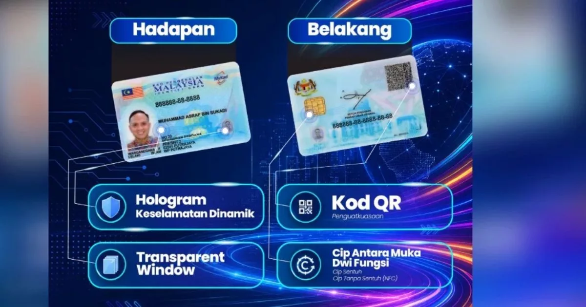 MyKad Generasi Baharu Rasmi Hari Ini, Kini Ada 53 Ciri Keselamatan 2 MyKad Generasi Baharu Rasmi Hari Ini, Kini Ada 53 Ciri Keselamatan