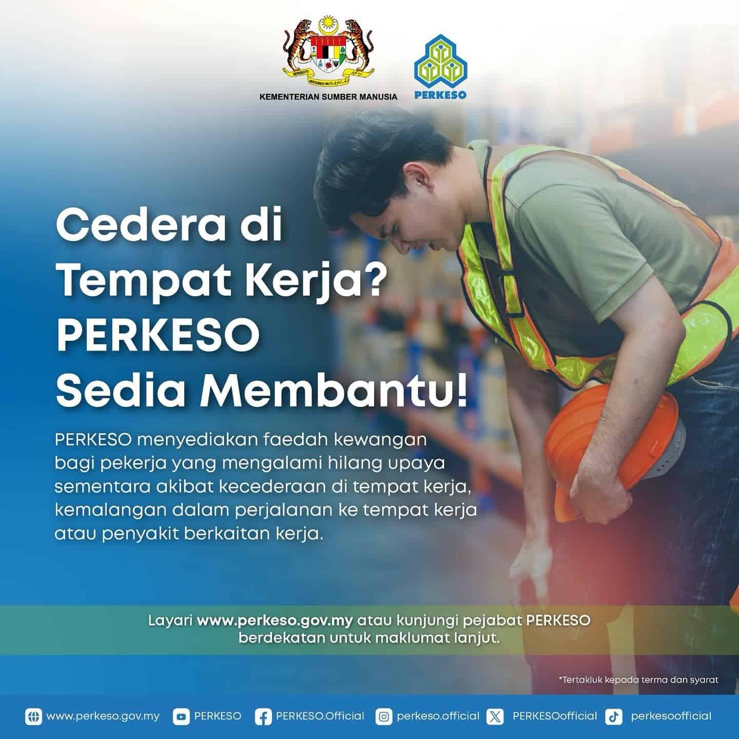 Ramai Tak Tahu! MC 4 Hari Sebab Kemalangan Kerja Boleh Claim PERKESO, Ini Caranya