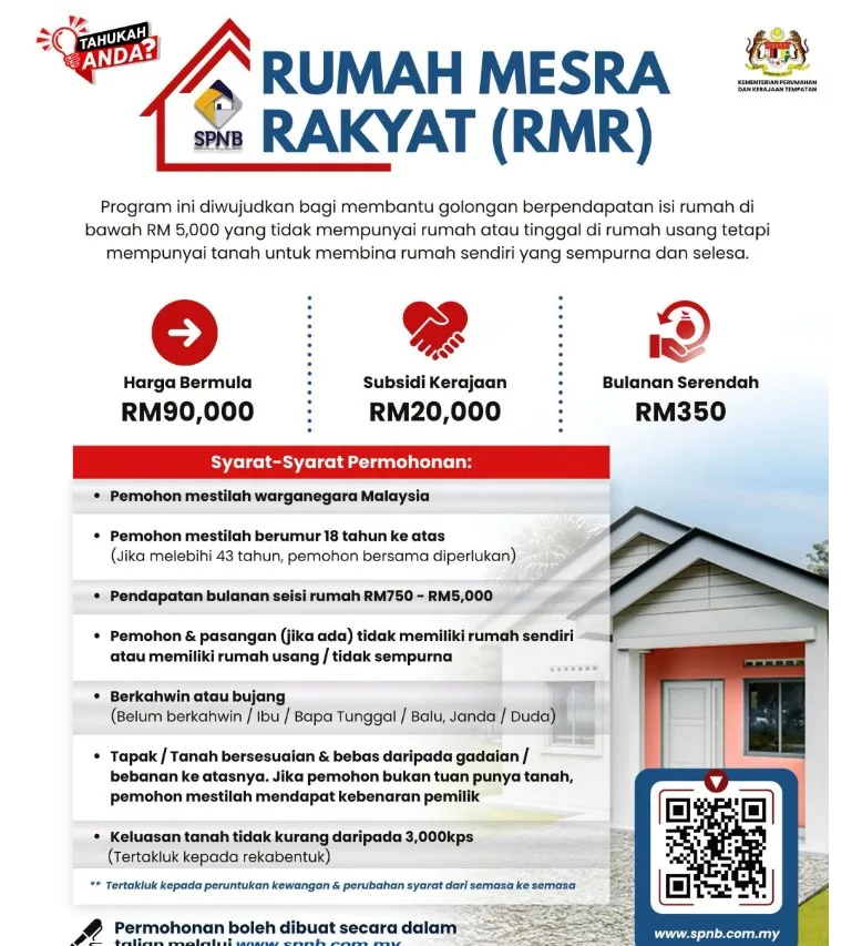 Rumah Mesra Rakyat Bantu Keluarga Miliki Rumah Sendiri, “Gaji Isi Rumah RM750 Hingga RM5,000 Pun Boleh Mohon!”
